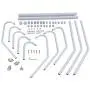 Chrismastopher Home Metal Coat Hat Rack Clothes Hanger Holder Hooks Tree Stand White