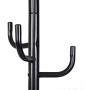 Hooks Coat Rack clothes Hat Shoes Umbrella Purse Holder Hanger Hall Stand Tree Black Metal New