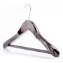 HANGERWORLD 3 Mahogany 17.7inch Wooden Coat Clothes Garment Non Slip Pants Bar Hangers Broad Shoulder Support HANGERWORLD 3 Mahogany 17.7inch Wooden Coat Clothes Garment Non Slip Pants Bar Hangers Broad Shoulder Support