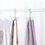 KYCPTNFJ 5 pcs Plastic Home Storage Organization Bedroom Hanger Clothes Hanging Rack Holder for Bags Towel