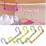 10pcs 5-Hole Space Saving Plastic Clothes Hanger Hanging Organizer Windproof Multi-Port Hook Random Color 10pcs 5-Hole Space Saving Plastic Clothes Hanger Hanging Organizer Windproof Multi-Port Hook Random Color