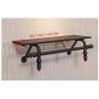 JPYMJ Retro Clothing Store Display Stand Wall-Mounted Hanger Clothes Hanger Shelf (Size : 100cm)