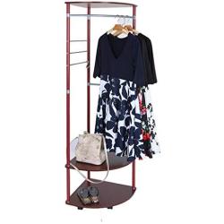 GXOK Multifunctional Coat Rack for Home - Floor Indoor Clothes Rack -Fashion Creative Hanger Shoe Rack for Home Hotel [Ship from USA Directly]