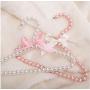 10pcs 20cm Children Pearl Hanger Fashion Dog Hangers for Clothes Pegs Baby Pearl Plastic Pet Hangers Random Color