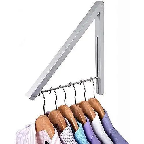 IN VACUUM Retractable Clothes Drying Rack, Aluminium Foldable Clothing Rack, Home Storage Organizer Wall Hanger for Clothes (1 Racks) IN VACUUM Retractable Clothes Drying Rack, Aluminium Foldable Clothing Rack, Home Storage Organizer Wall Hanger for Clothes (1 Racks)