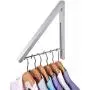 IN VACUUM Retractable Clothes Drying Rack, Aluminium Foldable Clothing Rack, Home Storage Organizer Wall Hanger for Clothes (1 Racks) IN VACUUM Retractable Clothes Drying Rack, Aluminium Foldable Clothing Rack, Home Storage Organizer Wall Hanger for Clothes (1 Racks)