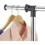 Clothes Rack,Rolling Garment Rack with Wheels,Adjustable Hanging Standing Coat Shelf Clothing Stander Unit Hanger Clothes Organizer Black Clothes Rack,Rolling Garment Rack with Wheels,Adjustable Hanging Standing Coat Shelf Clothing Stander Unit Hanger Clothes Organizer Black