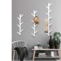 WZP Clothing Display Rack Hanger Wall Hanging Clothing Display Stand,White Creative Bag Clothes Hook,Hall Entrance Porch Clothing Display Stand Wall Mount/White / 123CM