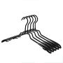 Clothes Hanger 20 Sets Of Adult Dip Hangers For Men And Women Wide Shoulders Without Traces Non-slip Metal Pants Clips Wet And Dry Clothes Hanging Pants Hangers ( Color : Black , Size : 39x14cm )