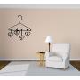Wall Sticker Love Hanger Heart Clothes Romantic Vinyl Mural Decal Art Decor EH3412