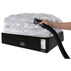 Compactor Vacuum Storage Boxes Sealed Dust Free Storage for Clothing Bedding Pillows - Size XXL, Black Infinity (28x17.5x19)