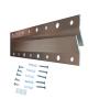 French Cleat Hanger 18 Inch - Picture, Mirror, Whiteboard or Headboard Wall Mounting Brackets - Z Bar Hanger Supports 90lbs