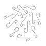 RuiLing 100pcs Metal S Hooks DIY Christmas Tree Decoration Pendants Ornaments Hanging Hooks Multi-Function S-Shaped Hook Hanger Silver