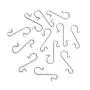 RuiLing 100pcs Metal S Hooks DIY Christmas Tree Decoration Pendants Ornaments Hanging Hooks Multi-Function S-Shaped Hook Hanger Silver
