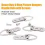 Rustark 60-Pcs Heavy Duty D Ring Picture Hangers Double Hole with Screws for Home Decoration Picture Hanging Solutions. Rustark 60-Pcs Heavy Duty D Ring Picture Hangers Double Hole with Screws for Home Decoration Picture Hanging Solutions.