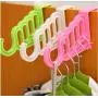 10pcs Random Color Multi-Function Home Accessories Foldable Clothes Hanger Drying Rack 5 Hole 10pcs Random Color Multi-Function Home Accessories Foldable Clothes Hanger Drying Rack 5 Hole