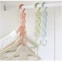 10pcs Clothes Hanger Household Durable Practical Organizer Holders Hanger Racks for Coat Random Color