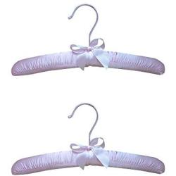 ZIJING 10" Pink Baby Satin Padded Hangers (Pink Color -6pcs)