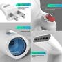 iSteam Steamer for Clothes [Powerful Technology] Dry Steam 7-in-1. Handheld Garment Wrinkle Remover. Portable Mini Steam Iron, Clothing and Fabric Accessory. for Home / Travel [H106]