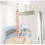 10pcs Random Color Space Saver Saving Wonder Metal Magic Hanger Clothes Closet Organize Hook Decoration