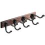 15 Pack Black Coat Hooks for Hanging Wall Hooks Rustic Hooks Wall Mounted Heavy Duty Hooks Double Hooks No Rust Hooks with 30 Screws for Hanging Coat, Scarf, Bag, Towel, Key, Cap, Cup, Hat