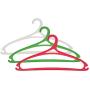 Iddefee Clothes Hanger Pack of 18 Non-Slip Plastic Hangers Space Saving Multifunctional Hanger Pants Hangers (Color : 3mix, Size : 41.519.5cm)