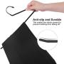 SONGMICS 20 Pack Pants Hangers, Open Ended Easy Slide Trouser Organizers, Non-Slip, Black UCRI004-20