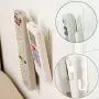 ZFSOT Remote Control Holder Hook Wall Mount Remote Control Holder Hanging White Sticky Hooks Wall Adhesive Strong Hooks Hanger Organizer Holder for TV Air Conditioning Remote Control