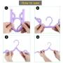 Emual Folding Hanger,12 Pcs Portable Folding Clothes Hangers Foldable Clothes Drying Rack for Travel