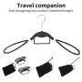VISMOORE Portable Suit Hanger for Travel Luxury Design with Tie Holder and Reinforce Rotatable Hanger Wings Free Swivel to Different Shoulder Widths, Space Saving Clothes Hangers (Black, Suit&Tie) VISMOORE Portable Suit Hanger for Travel Luxury Design with Tie Holder and Reinforce Rotatable Hanger Wings Free Swivel to Different Shoulder Widths, Space Saving Clothes Hangers (Black, Suit&Tie)
