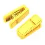 Plastic Slim-line Finger Clip Clothes Hanger Clips (20, Yellow)