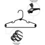 linsheng Black Plastic Childrens Hangers for Clothes - 40 Pack
