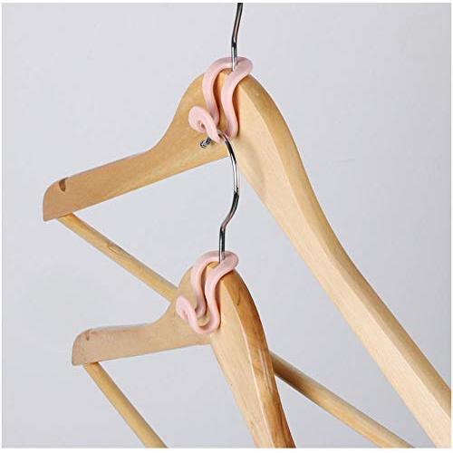 20pcs Creative Mini Clothes Hanger Easy Hook Closet Organizer Storage Rack Holder Hook Blue/Green/Pink Antislip Clothes Hanger Random Color