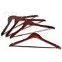 RoyalHanger Wood Hangers 20-Pack, Suit Hangers Coat Hanger Wooden Hangers for Pants Skirt Coat Trouser, Non-Slip, Walnut Finish