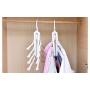OCS Space Saving Cloth Hangers, Magic Hanger, Multi-Functional Shirt Hangers, Shirt Organizer, Closet Organizer, (1 Pack/White).