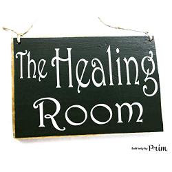 Healing Room 8x6 (Choose Color) In Progress Session Do Not Disturb Spa Salon 8x6 Yoga Rustic Sign Welcome Home Office Door Hanger