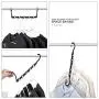 HOUSE DAY Black Magic Hangers Space Saving Clothes Hangers Organizer Smart Closet Space Saver Pack of 10 with Sturdy Plastic for Heavy Clothes HOUSE DAY Black Magic Hangers Space Saving Clothes Hangers Organizer Smart Closet Space Saver Pack of 10 with Sturdy Plastic for Heavy Clothes