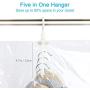 SunHorde Hanging Space Bags Vacuum Storage Bags for Clothes, Dress, Winter Coats, 6 Pack 53.1x27.6 inch, Large Reusable Garment Protector