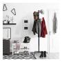 Metal Coat Hat Rack Clothes Hanger Tree Stand Hall Umbrella Holder Hooks Black