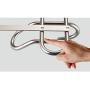 Leoie Nail Free Door Back Iron Hanger for Clothes Towel Hats Storage