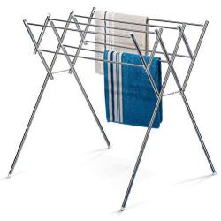 HOUSE DAY Drying Rack Towel Rack Stainless Steel Foldable Towel Clothes Drying Rack Folding Drying Rack Laundry Drying Rack