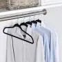 ZZYQ Velvet Hanger, Clothes Hangers Velvet,Space Saving,Non Slip Hangers,20pcs,Yellow