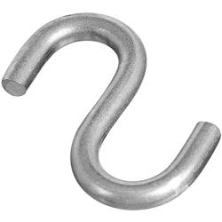 National Hardware N197-186 V2078 Open S Hooks in Stainless Steel, 2 Pack