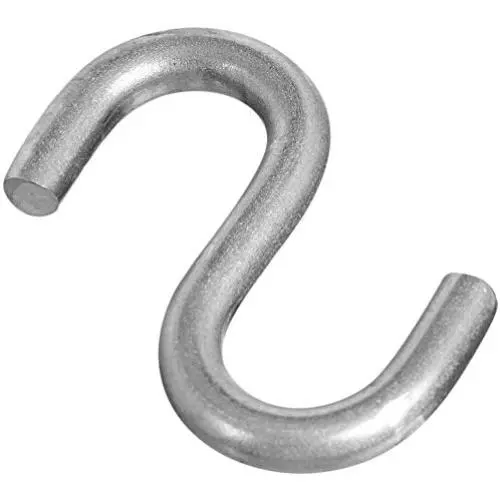National Hardware N197-186 V2078 Open S Hooks in Stainless Steel, 2 Pack National Hardware N197-186 V2078 Open S Hooks in Stainless Steel, 2 Pack