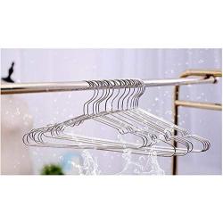 10pcs Stainless Steel Thick 3.2mm Hangers Clothes Pegs Adults Hanger