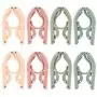 MOMSIV Foldable Travel Hangers - 8pcs Portable Clothes Hangers Non-Slip Lightweight Drying Rack for Travel and Home Use (Random Color)