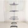Bigzzia Clothes Drying Rack, 3-Tier Collapsible, Rolling, Stainless Laundry Dryer Hanger with Casters for Indoor (Gray) Bigzzia Clothes Drying Rack, 3-Tier Collapsible, Rolling, Stainless Laundry Dryer Hanger with Casters for Indoor (Gray)