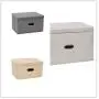 Bonwete Collapsible Canvas Storage Bag Clothes Organize Boxes with Cover for Book,Toy