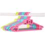 preliked 10 Pcs Clothes Hangers Cute Bow Decor Anti-Skid Clothes Plastic Drying Racks (Purple)
