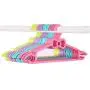 preliked 10 Pcs Clothes Hangers Cute Bow Decor Anti-Skid Clothes Plastic Drying Racks (Purple)
